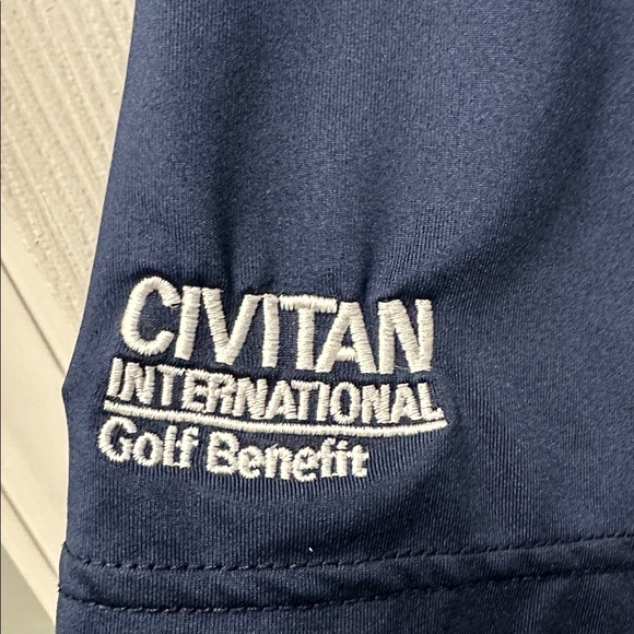 Navy Short-Sleeve Polo Civitan International Golf Benefit Golden Horseshoe Golf - Picture 3 of 8
